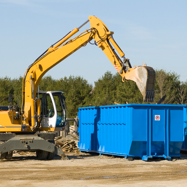 can i choose the location where the residential dumpster will be placed in Tekoa